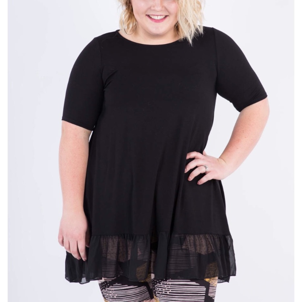 Agnes & Dora Chiffon Ruffle Tunic
